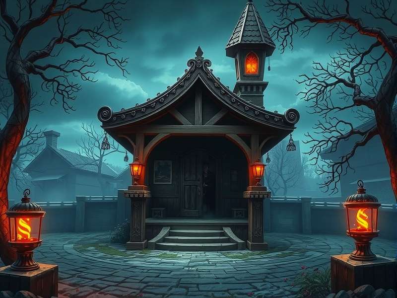 Mystic Haunted Shrine Game Scene